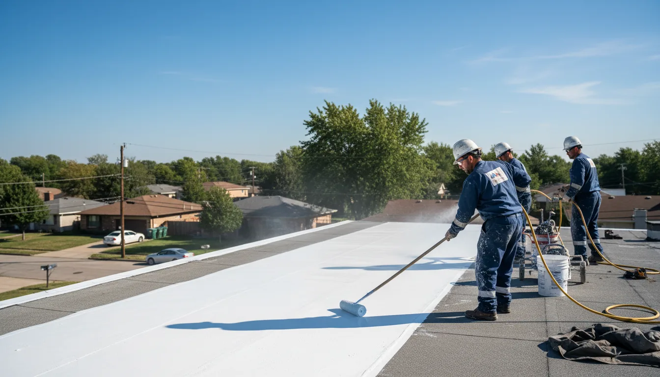 Commercial roof coating in Summerfield, NC near me